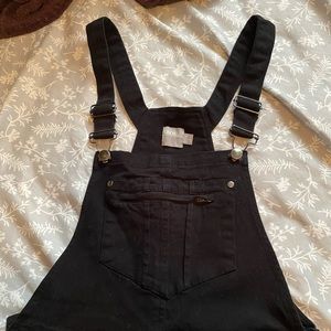 Black Overalls - Relaxed Fit